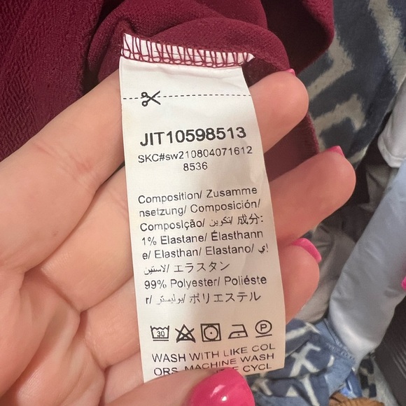 Maroon Dress Size Large - Picture 4 of 5